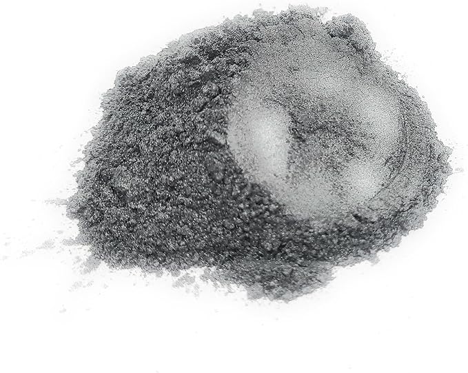 Pearl Mica Powder Pigment Dye - 500 Grams (1.1 lbs) - Best Bulk Price for Fine Arts, Crafting, Painting, Bath Bomb Soap Candle Slime Jewelry Making, Epoxy Resin, Woodworking (Gray GR03)