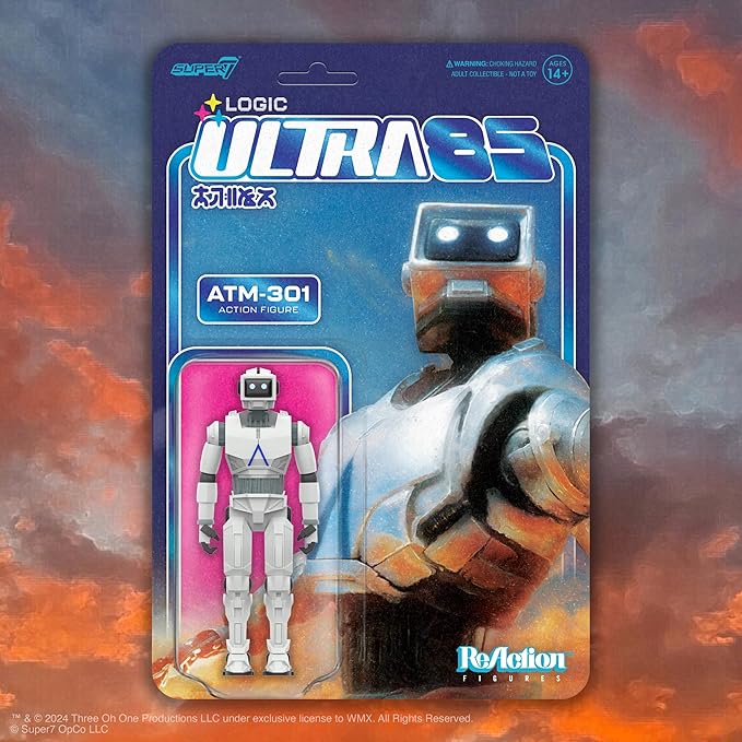 Super7 Logic ATM-301 (Ultra 85) - 3.75" Logic Action Figure Classic Sci-Fi and Hip Hop Collectibles and Retro Toys