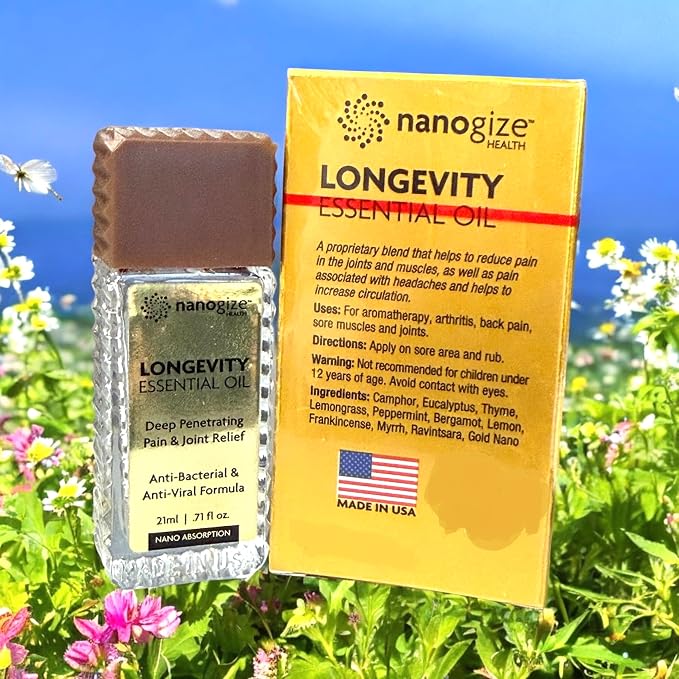 Combo - Hua Tuo Huo Lu Essential Oil and Roll On Nanogize Essential Oil - 1 Chai Dau Xoa Bop Hua Tuo Huo Lu va 1 Chai Dau LAN Vang Cong Nghe Nano - 2 Bottles per Order