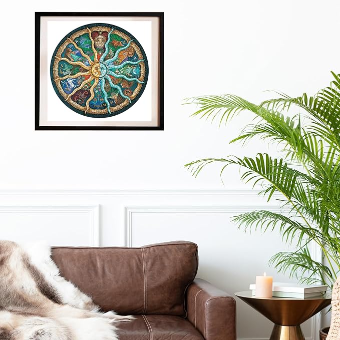 Jigsaw Puzzles for Adults 1000 Piece, Challenging Zodiac Horoscope Puzzle Perfect for Game Nights, Fun for Adults Family and Kids, Finished Size 26.7" x 26.7"