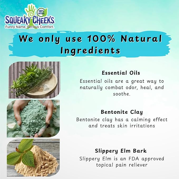 Squeaky Cheek Organic Talc-Free Unscented Dusting Powder (5oz) - Gentle, Nourishing, Fragrance-Free for Sensitive Skin