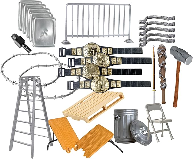 Hardcore 26 Piece Accessory Set for Wrestling Action Figures