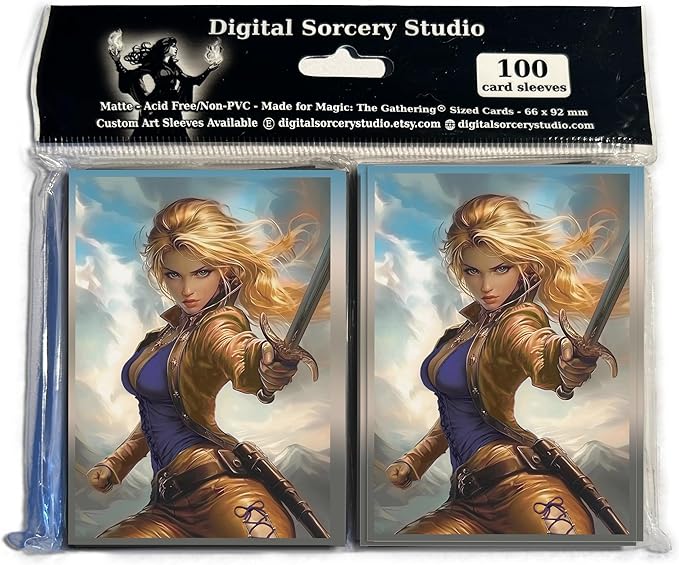 Anime Rune Knight Card Sleeves 102 Pack – Compatible with MTG & TCGs – Perfect for Celes Rune Knight & Final Fantasy Commander Decks – Premium Card Game Sleeves for Magic