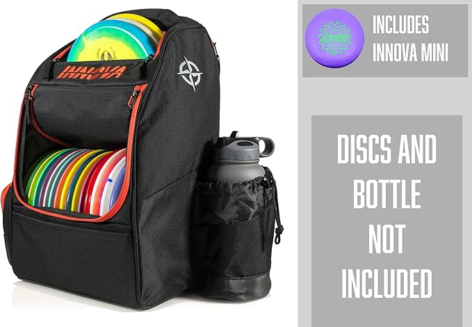 Innova Adventure Pack Disc Golf Backpack – Holds 25 Discs – Includes Mini, Disc Golf Bag