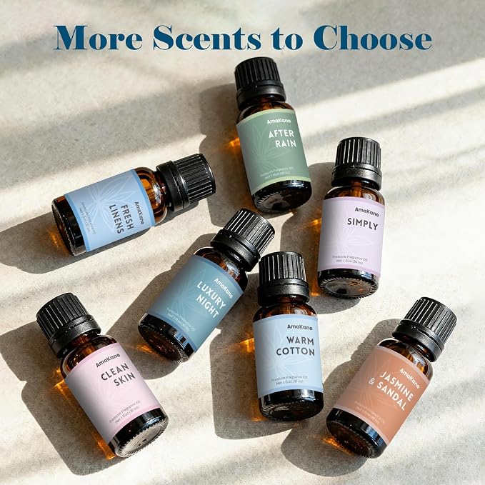 AmaKane Clean Skin Fragrance Oil 30ml, Clean Essential Oil, Fresh Floral Diffuser Oil for Home, Long-Lasting Aromatherapy Oil, Candle, Soap Making Scents