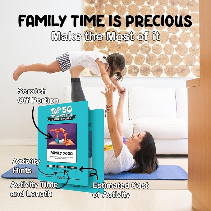 The Ultimate Family Bonding Bundle, Top 50 Family Games & Top 50 Family Activities Scratch Off Decks - 1,000+ Hours of Fun - Create Memories That Will Last Forever