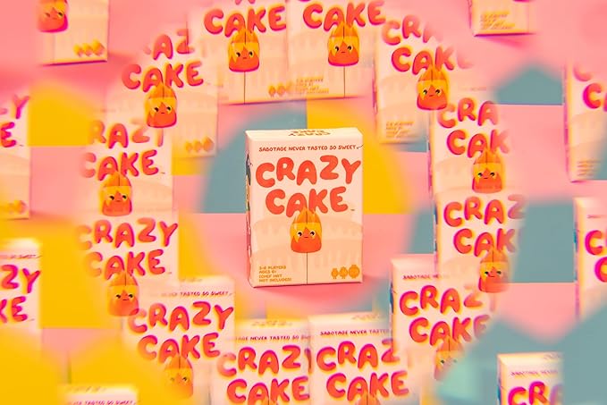 Crazy Cake Card Game for Kids and Adults - Family Fun for Game Nights - Collect Ingredients to Build Your Cake and Sabotage Rival Bakers - 2-6 Players - 20 Minutes to Play - Ages 8+