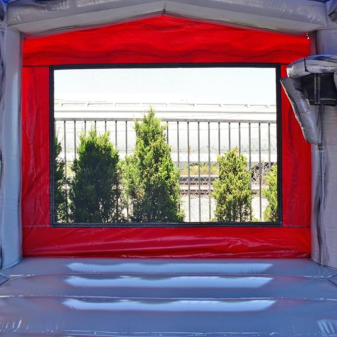 JumpOrange Titanium Commercial Grade Bounce House 13x13 for Kids and Adults (with Blower), Basketball Hoop, Outdoor Indoor, Bouncer Jumper, Birthday Party, Rental Grade, Big Inflatable