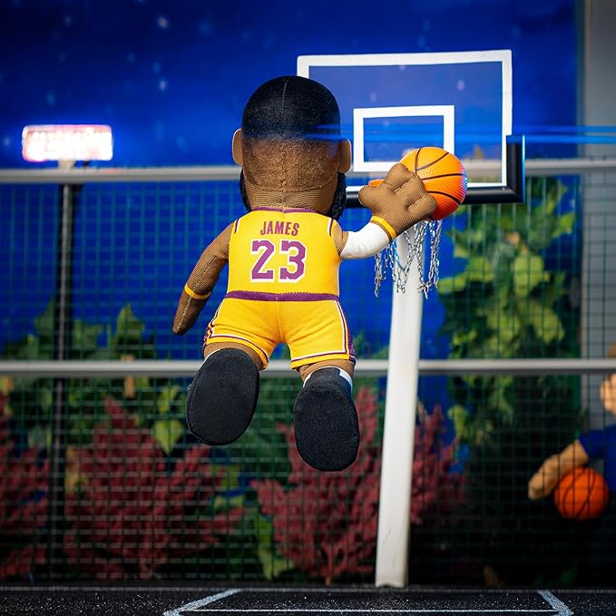 Bleacher Creatures Los Angeles Lakers Lebron James 10" NBA Plush Figure - A Legend for Play or Display