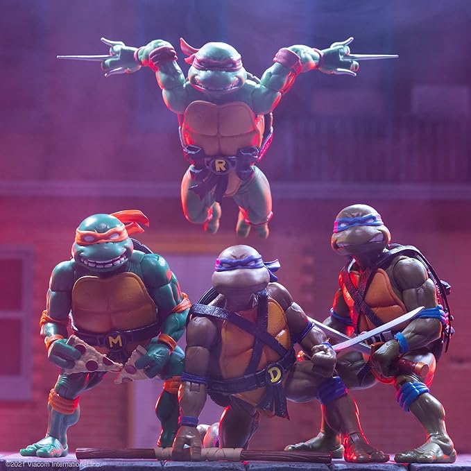 Super7 ULTIMATES! Teenage Mutant Ninja Turtles Donatello - 7" TMNT Action Figure with Accessories Classic Cartoon Collectibles and Retro Toys
