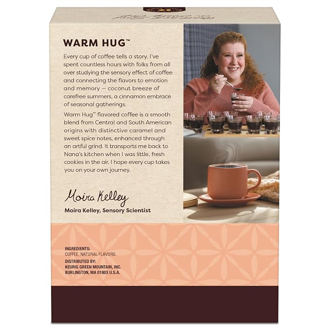 Keurig Coffee Collective, Warm Hug by Moira Kelley, Caramel Spice Flavored Coffee, Single Serve Keurig K-Cup Pods, 20 Count