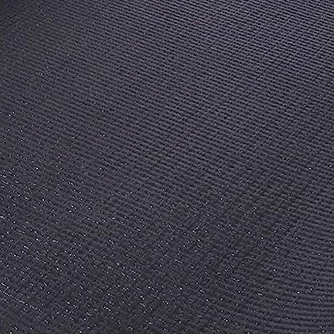 Signature Fitness All Purpose 0.25 Inch Thick High Density No Tear Exercise Yoga Mat with Strap & Lightweight Features for Indoor & Outdoor Use, Black
