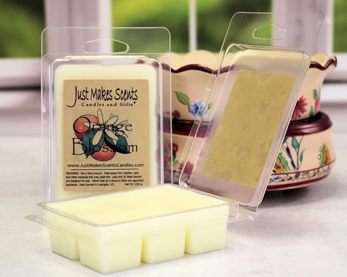4 Pack - Orange Blossom Scented Wax Melts by Just Makes Scents