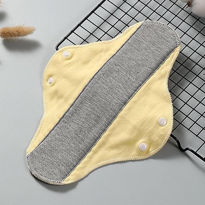 6/12/24 Packs Reusable Incontinence Pads for Women - Reusable Leak-Proof Washable Incontinence Pads ((Yellow+Blue)*6Packs)