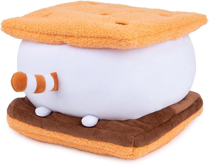 GUND Pusheen S’mores Squisheen Plush, Stuffed Animal for Ages 8 and Up, Brown/White, 12”