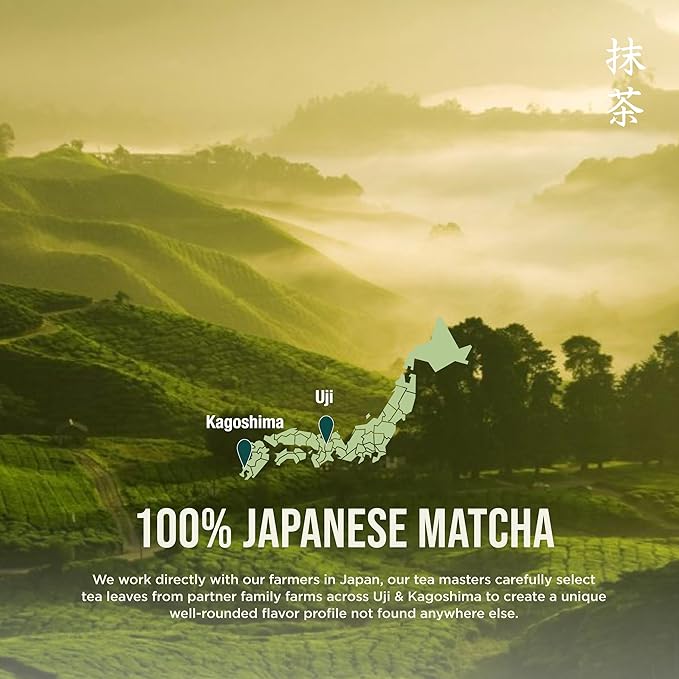 Jade Leaf Matcha Organic Ceremonial Grade Teahouse Edition Matcha Powder - 100% Pure Japanese Premium First Harvest Green Tea for Ceremonies, Usucha, Lattes 100g / 3.53 Ounce Pouch (Pack of 1)