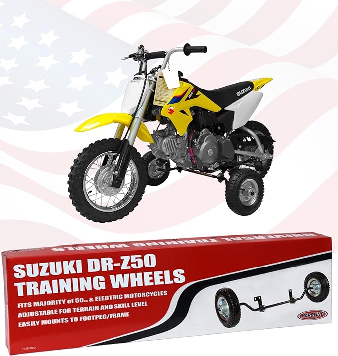 Hardline Products Wheels for Tots training wheels for a DR-Z50