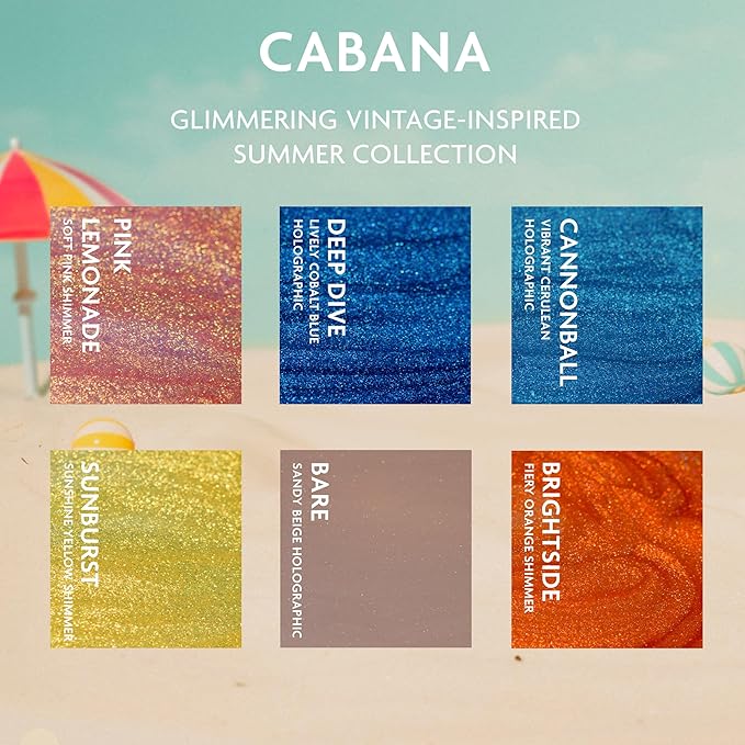 ILNP Cabana Collection - Glimmering Vintage-Inspired Summer Nail Polish Collection