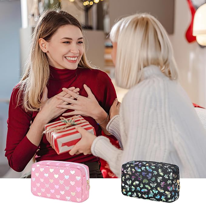 Likesing Tampon Holder for Purse, PU Period Bag Sanitary Napkin Storage Bag for Girls Womens, Portable Feminine Emergency Pad Tampon Period Pouch Sanitary Bags(Butterfly Black)