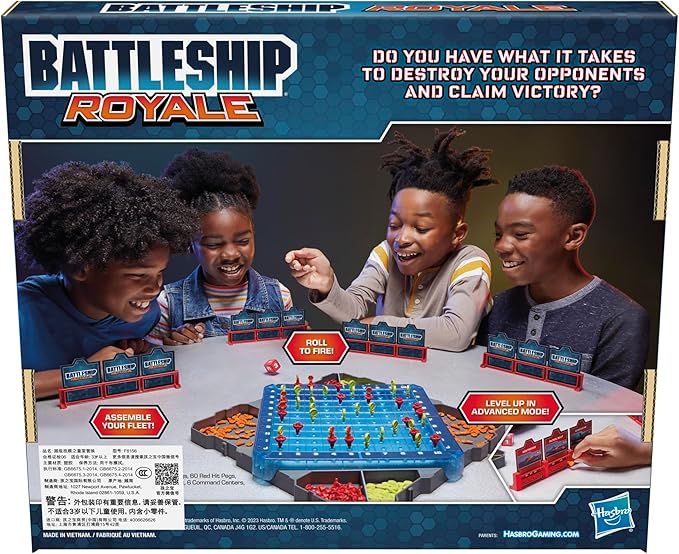 Battleship Royale Party Game for 2 to 6 Players, Battleship Board Game for Groups, Family Games for Ages 8 and Up, (Amazon Exclusive)