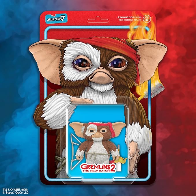 Super7 Gremlins Reaction Figures - Gizmo (Battle Ready Character Card) Action Figure