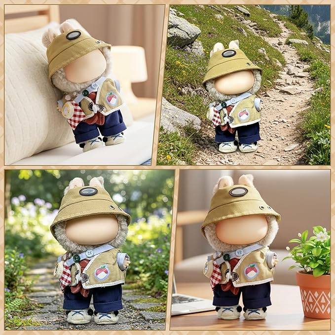 Clothes Fit for 17CM Doll, Fashion Doll Clothes Outfit Set Cute Theme Designer Toys Dress Accessories for Collector Fans Display (Exploration)