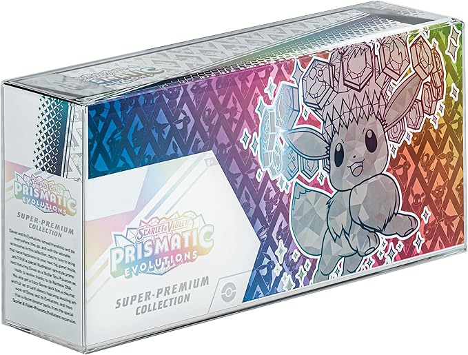 Dinavio Crafthouse 2 Pack Prismatic Evolutions SPC Plastic Protectors - 0.7mm Ultra Thick Display Protector - Compatible with Prismatic Evolutions Super Premium Collection Box (2 Pack)