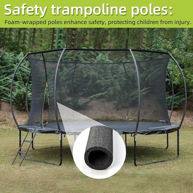 Trampoline Poles Replacement for Skywalker Or Jumpzylla,Galvanized Trampoline Enclosure Pole for Skywalker or Jumpzylla,Replace Parts#4201 4202 4135 OR for Jumpzylla 8ft 10ft&12ft 14ft