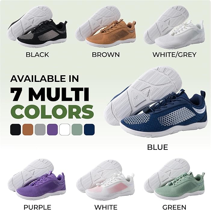 Hike Footwear HF Flow Barefoot Shoes for Women & Men - Minimalist Shoes with Arch-Support, Breathable Splash-Proof & Versatile Boot, Ergonomic Pain-Relief Posture Improvement Hiking Boots