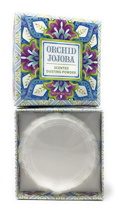 Greenwich Bay Trading Co. Scented Dusting Powder, 4 Ounce, Orchid Jojoba