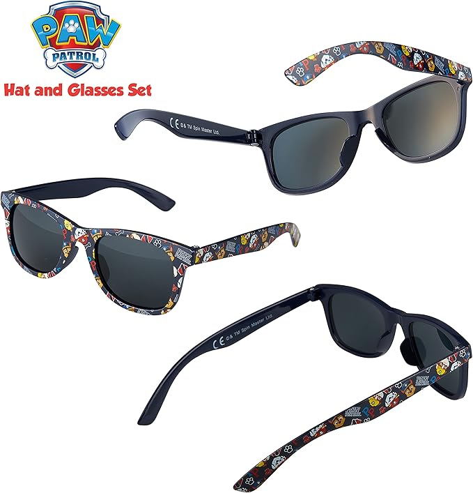 Paw Patrol Baseball Cap and Kids Sunglasses - Boys Sun Hat & UV400 Sunglasses for Kids Summer Set