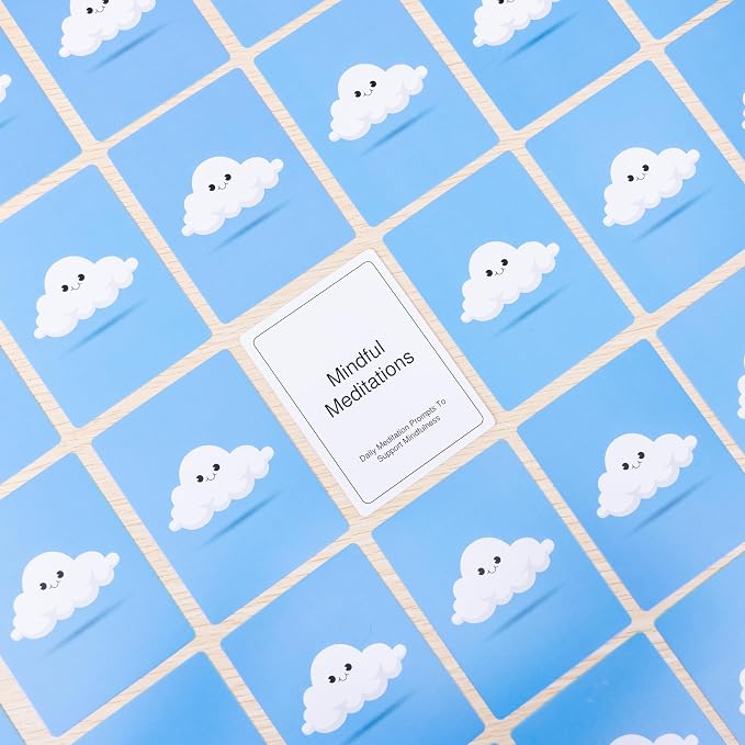 100 Mindful Meditations Cards โ Mindfulness & Meditation SelfโCare Prompts | Desk & Travel Deck for Stress Relief, Focus, Motivation & WellโBeing