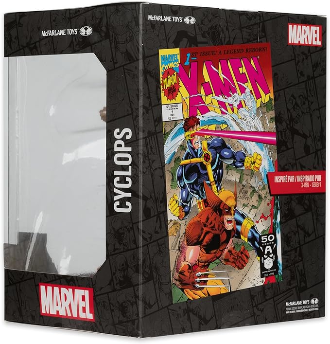 McFarlane Toys - Marvel Cyclops 1:10th Scale Collectible with Scene (X-Men #1)