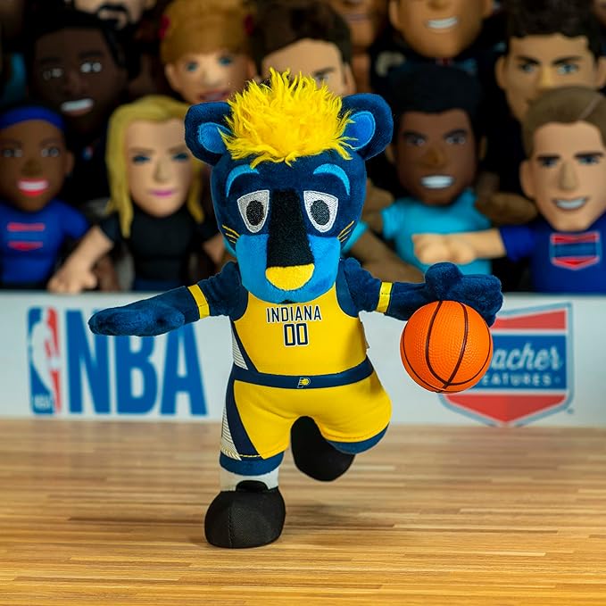 Bleacher Creatures Indiana Pacers Boomer The Panther 10" Mascot Plush Figure - A Mascot for Play Or Display