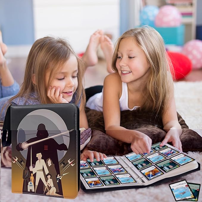 Card Binder for Star Wars Trading Cards,9 Pocket with 60 Sleeves up to 1080 Cards,Waterproof Card Storage Book,Star Wars Cards Display Case