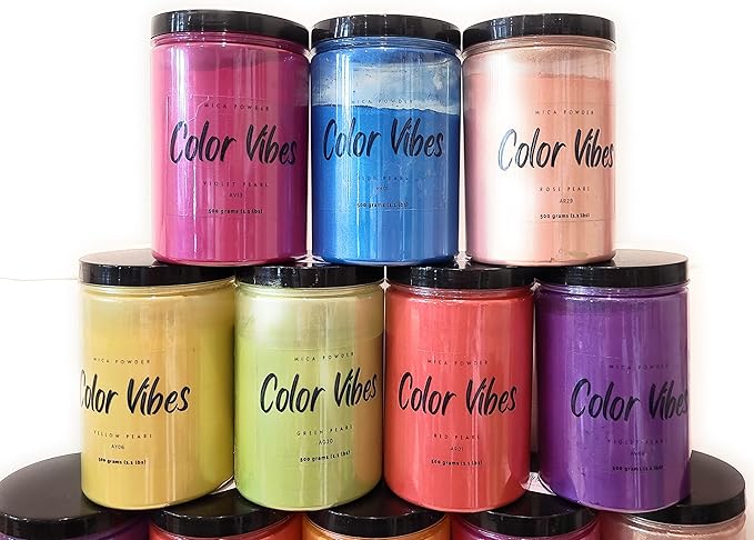 500 Grams (1.1 lbs) Best Bulk Price - Pearl Mica Powder Pigment Dye for Arts & Crafts, Making Bath Bomb Soap Candle Slime Jewelry Resin