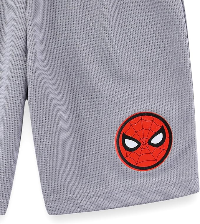 Marvel Spider-Man Boys 2 Piece Short Sleeve T-Shirt and Shorts Set for Toddler and Big Kids