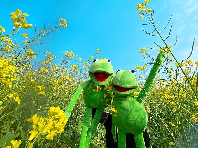 Kermit Frog Puppet, The Muppets Show, Soft Hand Frog Stuffed Plush Toy, Gift Ideas for Boys and Grils- 24 Inches