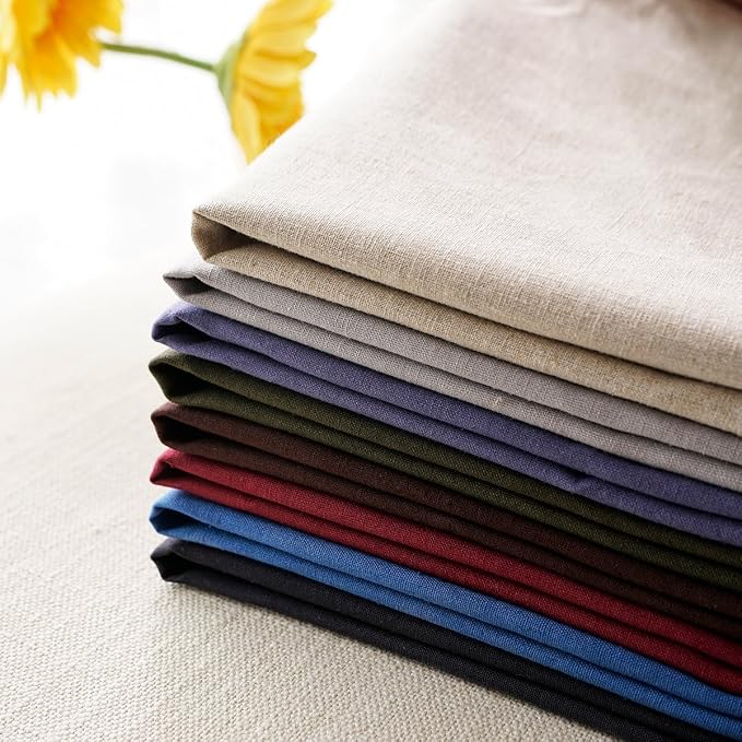 Jeanerlor Cotton Linen Square Decorative Throw Pillow Case Cushion Cover with Twin Needles Stitch on Edge, 12"x20"(30 x 50cm), Silver Grey