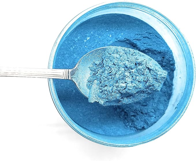 500 Grams (1.1 lbs) Best Bulk Price - Pearl Mica Powder Pigment Dye for Fine Arts, Crafting, Painting, Bath Bomb Soap Candle Slime Jewelry Making, Epoxy Resin, Woodworking (Blue BL10)