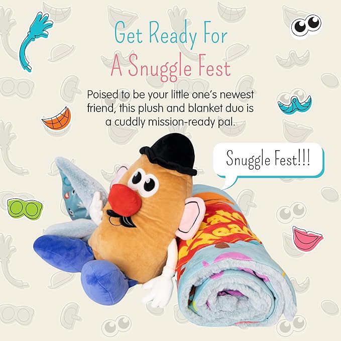 Blankie Bestie, 2-in-1 Stuffed Animal & Blanket - Baby Blankets for Boy - Security Blankets for Babies, Girl, Boy, and Toddler - Potato Head