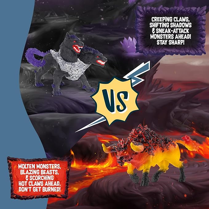 Schleich Eldrador Creatures - BattleCave Super Crystals Puzzle Set Toy - Cool Expandable Fortress for Boys and Girls - Interactive, Mythical Fantasy Playset for Kids Ages 7+