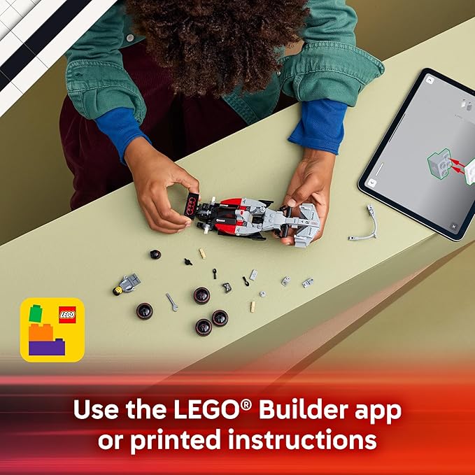 LEGO Speed Champions Audi Revolut F1 Team R26 Race Car Toy - Building Sets for Boys & Girls, Ages 10+ - F1 Car Kit for Display or Play - Gift for Birthdays - 77259