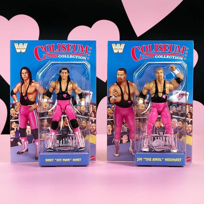 Mattel WWE Coliseum Collection Hart Foundation Action Figure 2-Pack