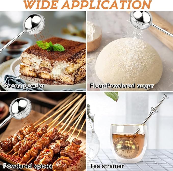 2pcs Tea Ball, tea infuser for loose leaf tea, stainless steel tea strainer, loose leaf tea steeper, easy clean, tea fine mesh strainer reusable