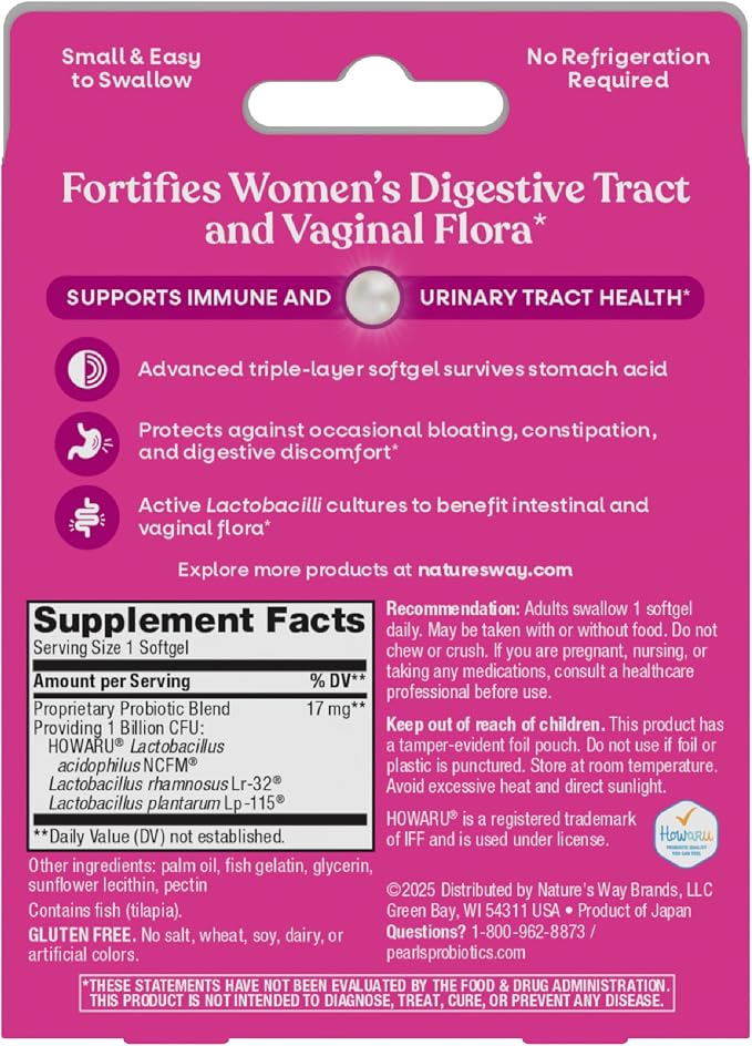 Nature's Way Women's Probiotic Pearls, Supports Vaginal Health*, 90 ct