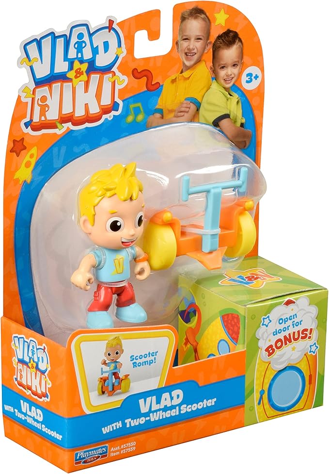 BANDAI Vlad & Niki Play Action Figure - Everyday Vlad - Articulated Action Figurine with Accessories, Multicolor, P57559