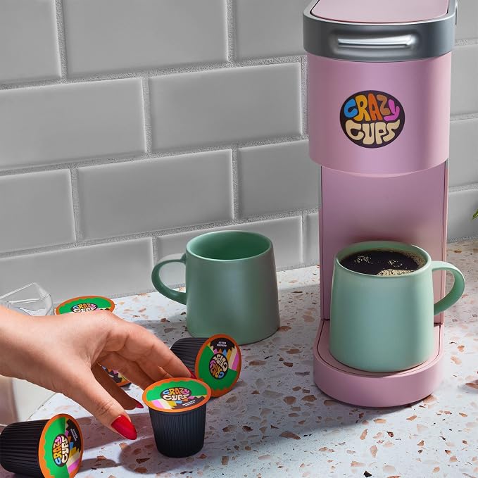 Crazy Cups Decaf Flavored Coffee Pods - Decaf Chocolate Raspberry Truffle - Decaffeinated Coffee pods for Keurig K-Cups Machines, 22 Counts