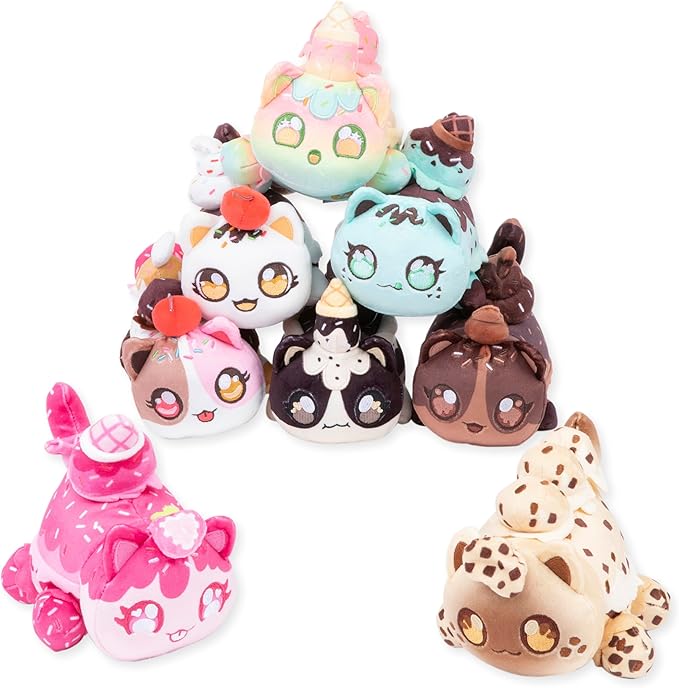 Aphmau 6” MeeMeow Mystery Plush – Ice Cream; YouTube Gaming Channel, Blind Box, 1 of 8 Possible Ice Cream MeeMeows, Official Merch