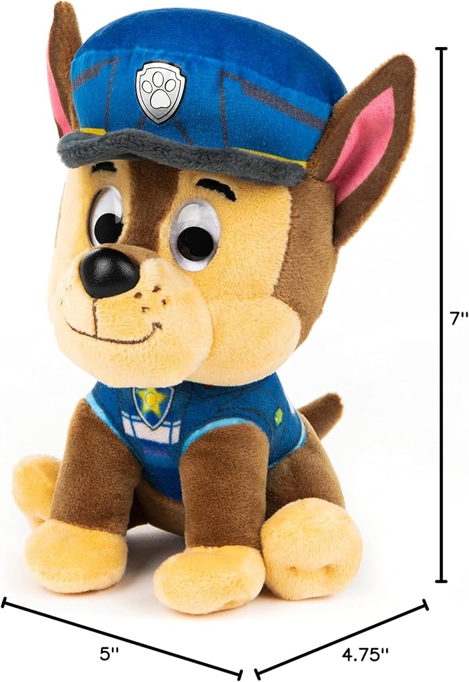 GUND PAW Patrol: The Movie Chase Plush Toy, Premium Stuffed Animal for Ages 1 and Up, 6”